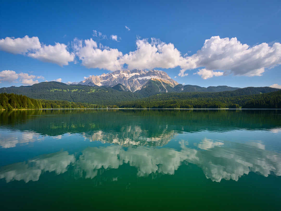 Bayerische Alpen mit Neuschwanstein Schloss